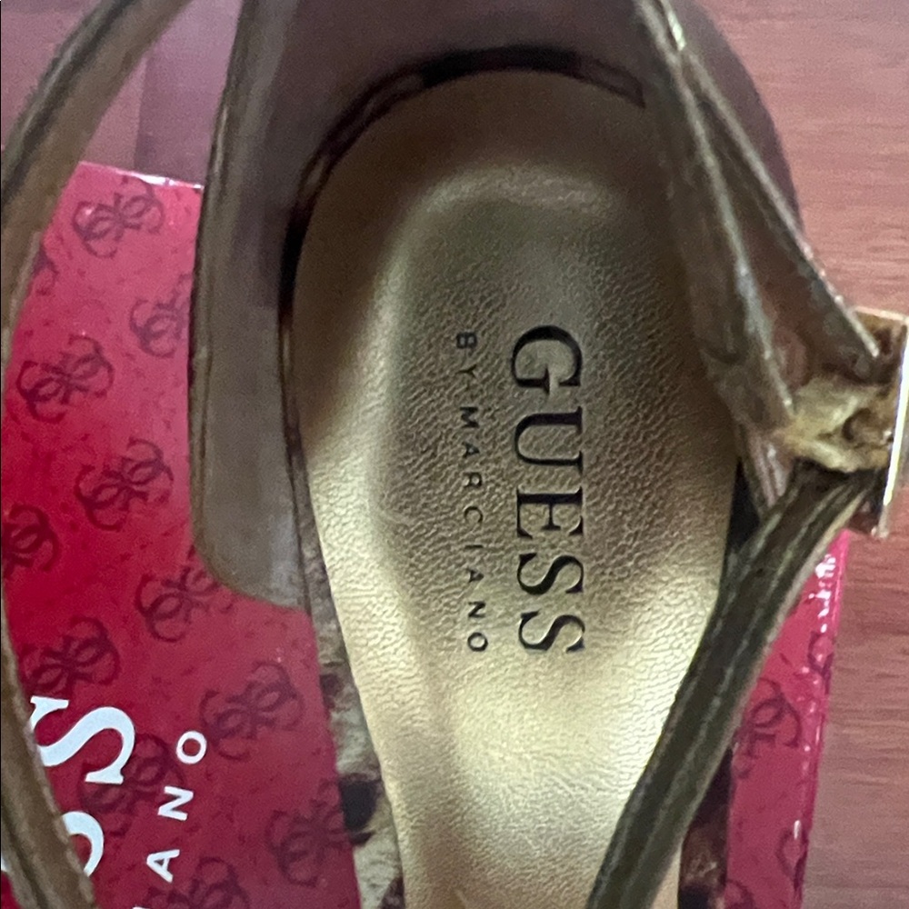 Guess Gold Heels - Picture 5 of 8